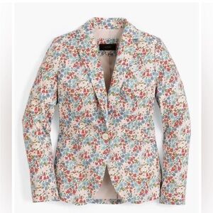 J. Crew Liberty Fabric Campbell Poppy & Daisy‎ Floral Blazer Jacket Womens 2
